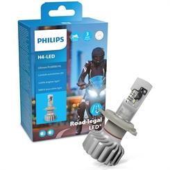 Philips H4 Ultinon Pro 6000 LED Pære Til MC (Lovlig)